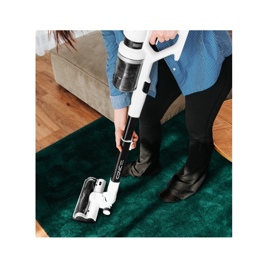 Concept VP6125 - 2-in-1 Stiel- und Handstaubsauger ICONIC Comfort Telescope 400W/29,6V 2000 mAh Weiß