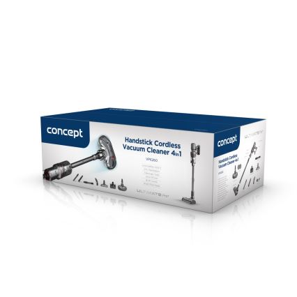 Concept VP6260 - Stielstaubsauger 4-in-1 ULTIMATE PRO+ 500 W / 29,6 V, 2200 mAh, schwarz