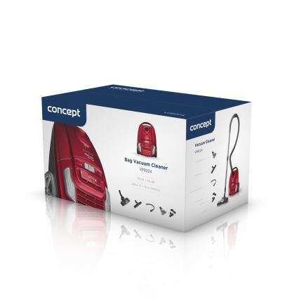 Concept VP8224 - Beutel-Staubsauger REFRESH CAR&PET 3,5 l 700W/230V rot