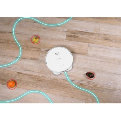 Concept VR4050 - Smarter 2-in-1 Saug- und Wischroboter OPTIMUS AQUA PRO LASER 3D, 600 W / 230 V, 5200 mAh, Wi‑Fi, weiß