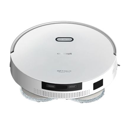 Concept VR4050 - Smarter 2-in-1 Saug- und Wischroboter OPTIMUS AQUA PRO LASER 3D, 600 W / 230 V, 5200 mAh, Wi‑Fi, weiß