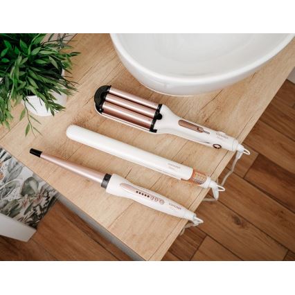 Concept VZ2110 - Glätteisen GLAM STYLE 48W/230V weiß/roségold