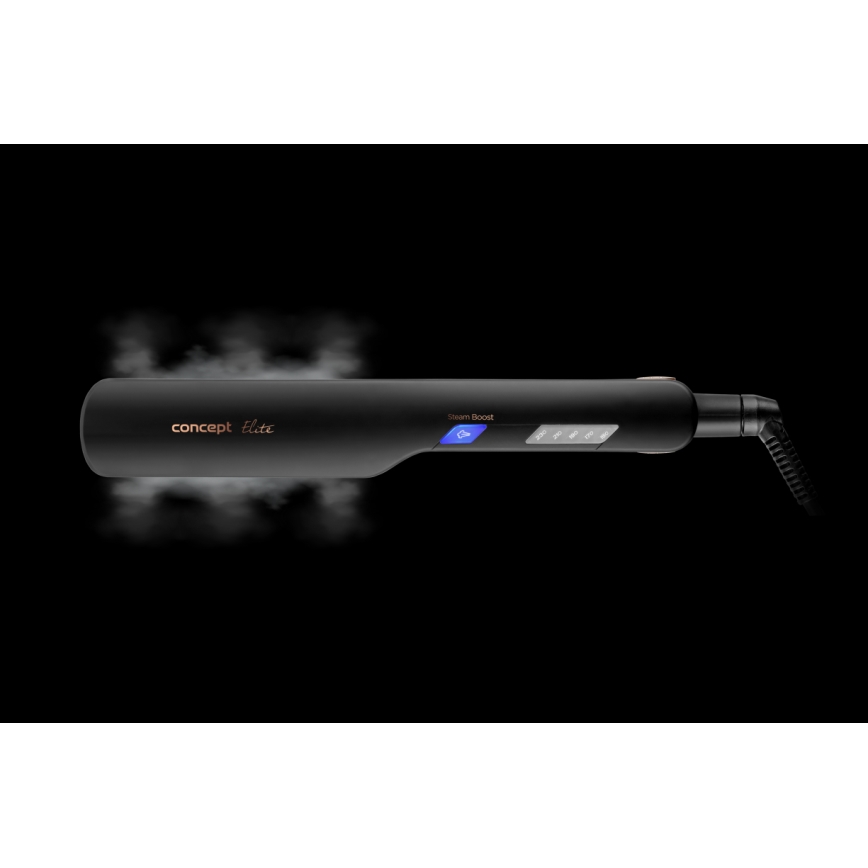 Concept VZ6010 - Dampf-Haarglätter mit LED-Anzeige ELITE STEAM BOOST 54W/230V schwarz