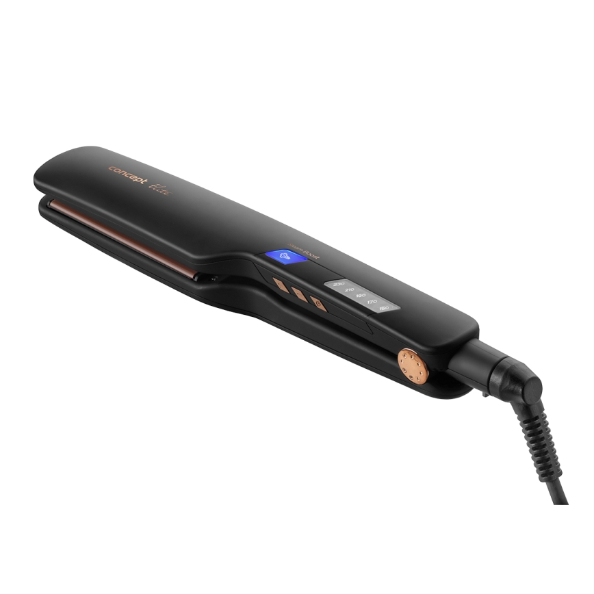 Concept VZ6010 - Dampf-Haarglätter mit LED-Anzeige ELITE STEAM BOOST 54W/230V schwarz