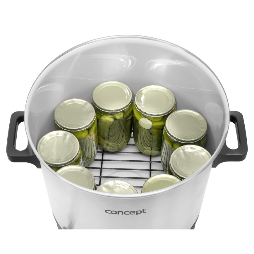 Concept ZH0030 - Einkochtopf 27 l 2000W/230V weiß/schwarz