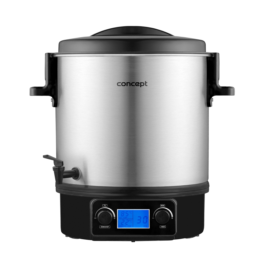 Concept ZH0040 - Einkochtopf 27 l 2000W/230V Edelstahl/schwarz