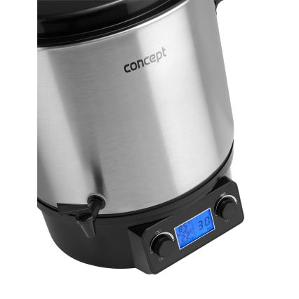 Concept ZH0040 - Einkochtopf 27 l 2000W/230V Edelstahl/schwarz