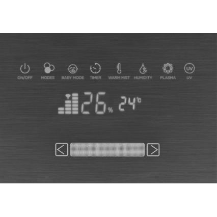 Concept ZV2021-  Luftbefeuchter mit Aroma-Diffusor PERFECT AIR SMART 4,6 l 110W/230V Wi-Fi anthrazit + Fernbedienung