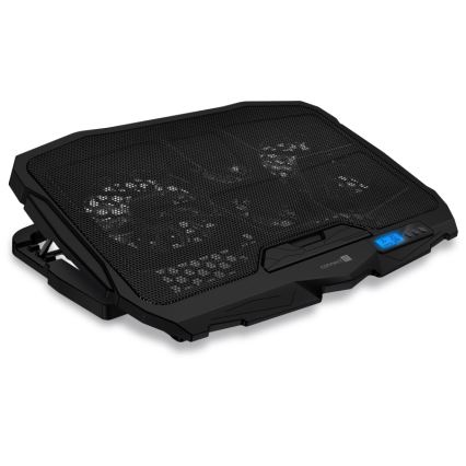 CONNECT IT CCP-2200-BK - Kühlpad für Laptop 4x Ventilator 2xUSB schwarz//blau