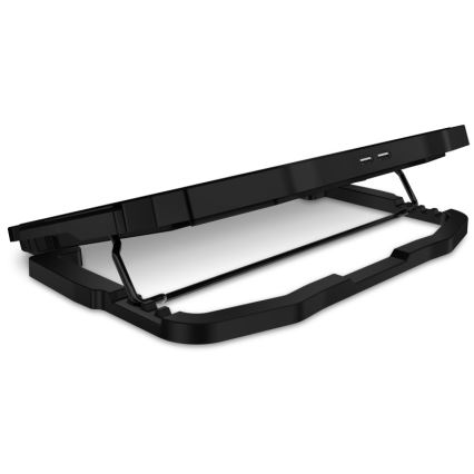 CONNECT IT CCP-2200-BK - Kühlpad für Laptop 4x Ventilator 2xUSB schwarz//blau