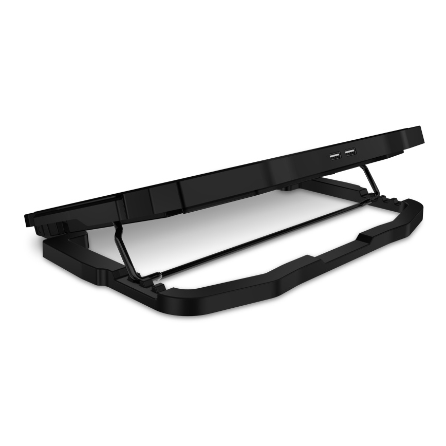CONNECT IT CCP-2200-BK - Kühlpad für Laptop 4x Ventilator 2xUSB schwarz//blau