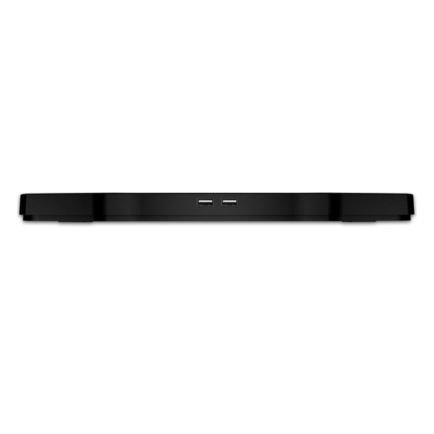 CONNECT IT CCP-2200-BK - Kühlpad für Laptop 4x Ventilator 2xUSB schwarz//blau