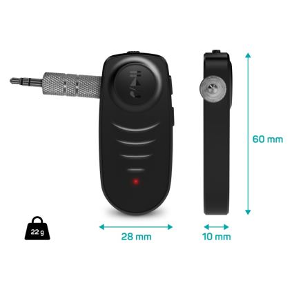 CONNECT IT CFF-4050-BK - Bluetooth-Audioempfänger AUX 110 mAh