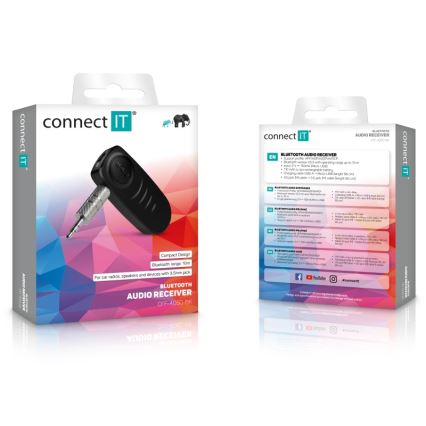 CONNECT IT CFF-4050-BK - Bluetooth-Audioempfänger AUX 110 mAh