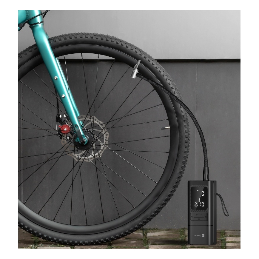 CONNECT IT CFF-4500-BK - Digitaler Taschenkompressor AirFlow 80W/6000 mAh schwarz