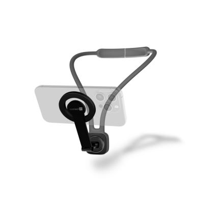 CONNECT IT CFF-6020-GY - Flexibler magnetischer MagSafe-Handyhalter zum Umhängen
