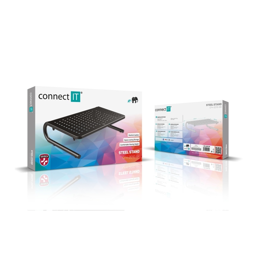 CONNECT IT CFH-2010-BK - Multifunktionale Metallbasis schwarz