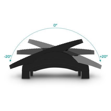 CONNECT IT CFH-4105-BK - Verstellbare Fußstütze, schwarz