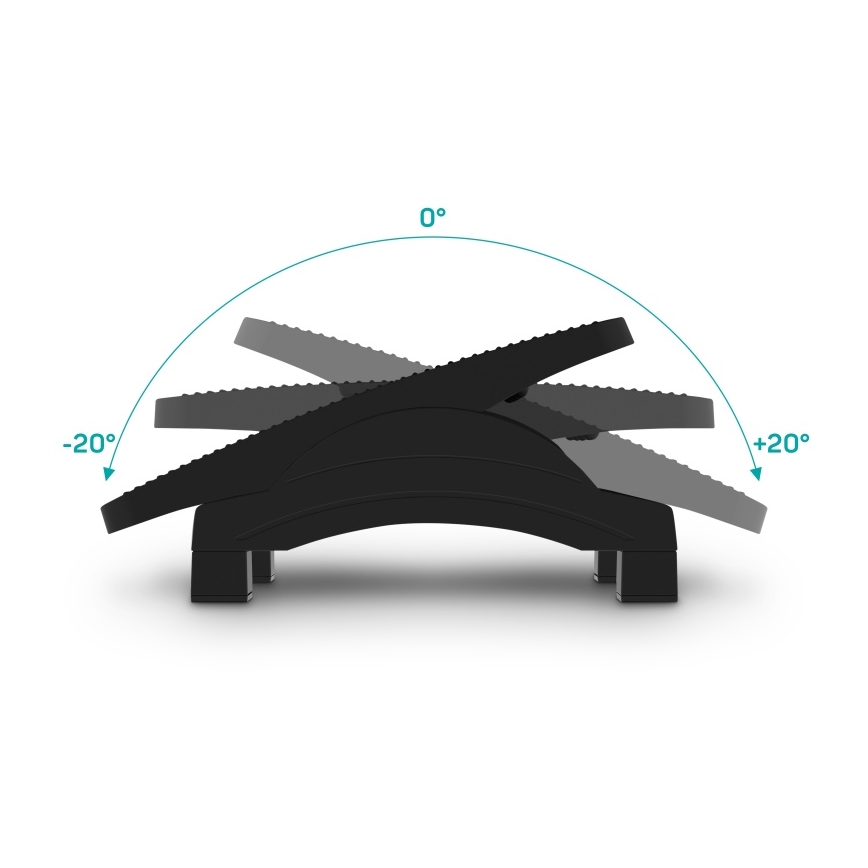 CONNECT IT CFH-4105-BK - Verstellbare Fußstütze, schwarz