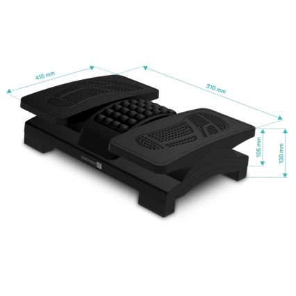 CONNECT IT CFH-4105-BK - Verstellbare Fußstütze, schwarz