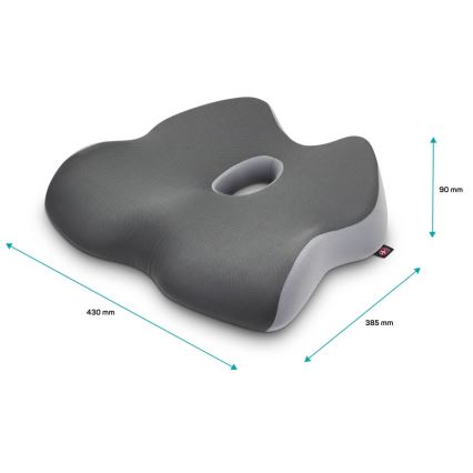 CONNECT IT CFH-5901-GY - Ergonomisches Stuhlkissen grau