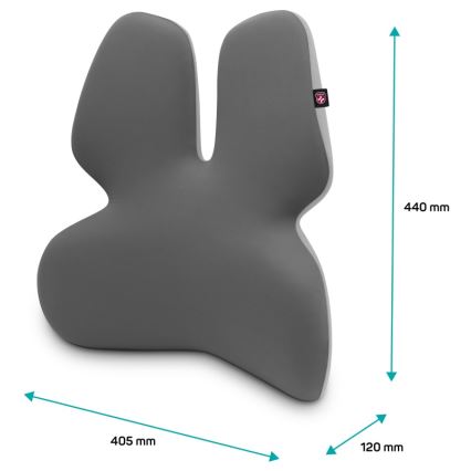 CONNECT IT CFH-5902-GY - Lendenwirbelstütze für den Stuhl grau