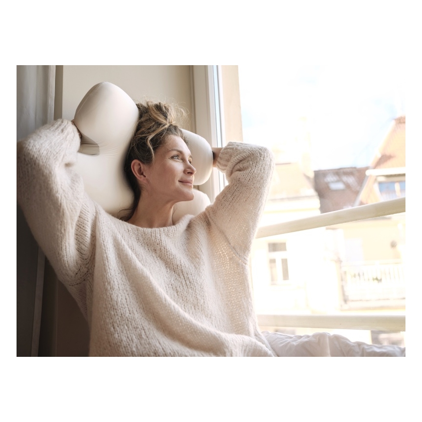 CONNECT IT CFH-6030-WH - Anatomisches Kissen Virgo Weiß/Grau