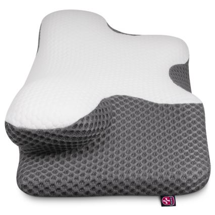 CONNECT IT CFH-6031-WH - Anatomisches Kissen Lyra Weiß/Grau