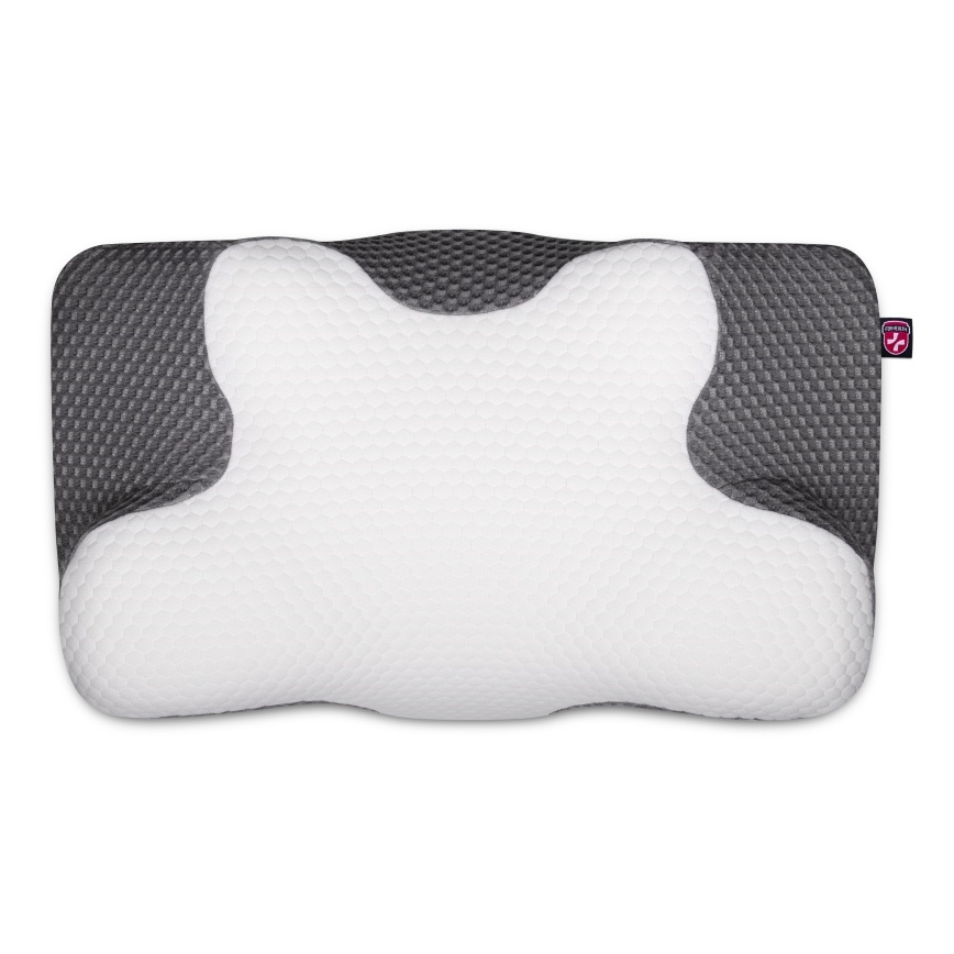 CONNECT IT CFH-6031-WH - Anatomisches Kissen Lyra Weiß/Grau