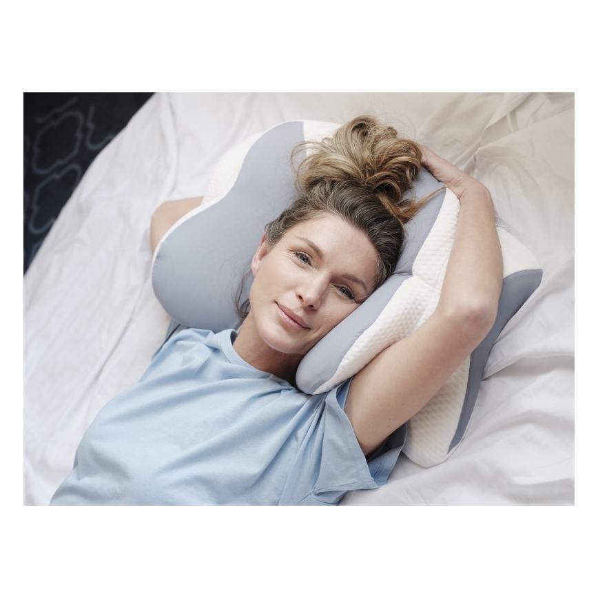 CONNECT IT CFH-6032-WH - Anatomisches Kissen Gemini Weiß/Grau