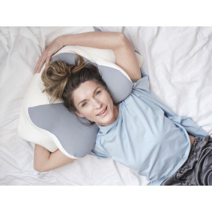 CONNECT IT CFH-6032-WH - Anatomisches Kissen Gemini Weiß/Grau