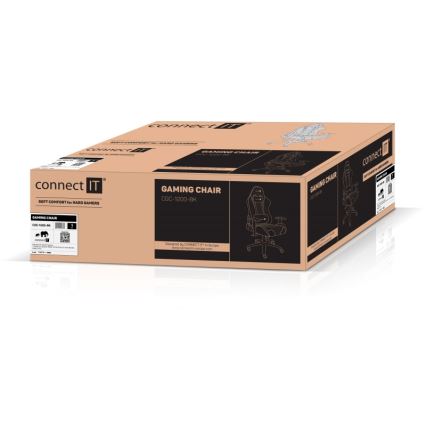 CONNECT IT CGC-1200-BK - Gaming-Stuhl Monaco Pro Schwarz