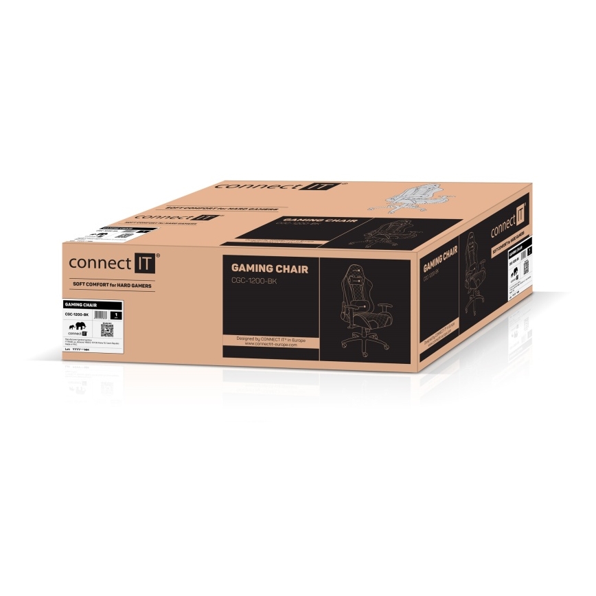 CONNECT IT CGC-1200-BK - Gaming-Stuhl Monaco Pro Schwarz
