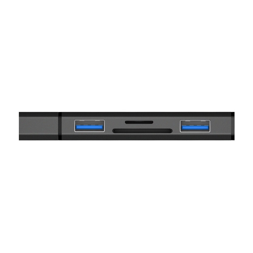 CONNECT IT CHU-4060-AN - USB-A-Hub mit Speicherkartenleser 4in1