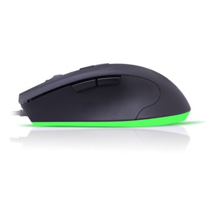 CONNECT IT CI-1128 - LED Kabelgebundene Gaming-Maus 1000/1200/1600/3200 DPI schwarz