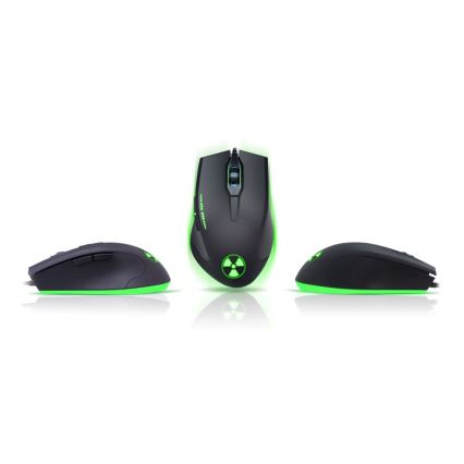 CONNECT IT CI-1128 - LED Kabelgebundene Gaming-Maus 1000/1200/1600/3200 DPI schwarz