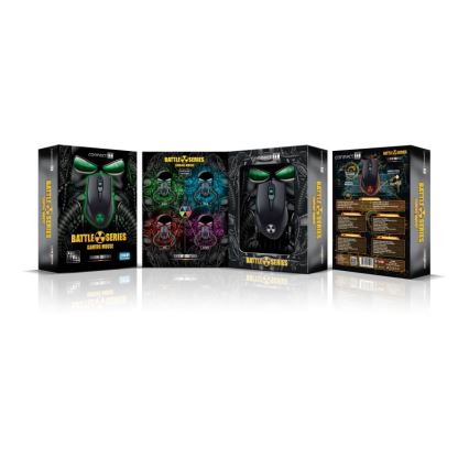 CONNECT IT CI-1128 - LED Kabelgebundene Gaming-Maus 1000/1200/1600/3200 DPI schwarz