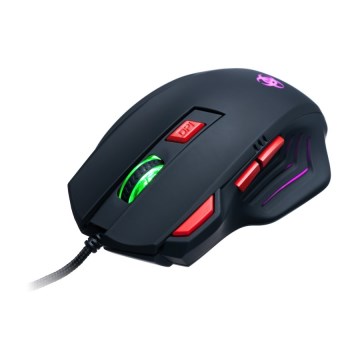 CONNECT IT CI-191 - LED Kabelgebundene Gaming-Maus 800/1600/2400/3200 DPI schwarz