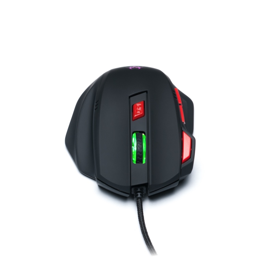 CONNECT IT CI-191 - LED Kabelgebundene Gaming-Maus 800/1600/2400/3200 DPI schwarz