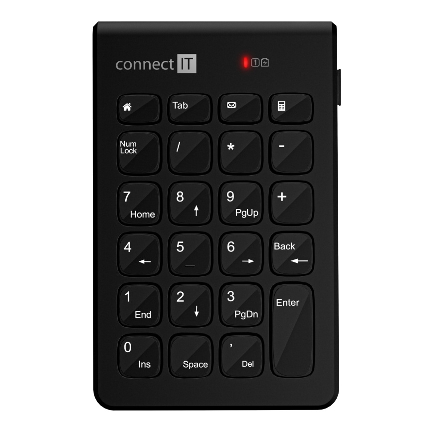 CONNECT IT CKB-0062-BK - Kabellose numerische Tastatur 1xAAA schwarz