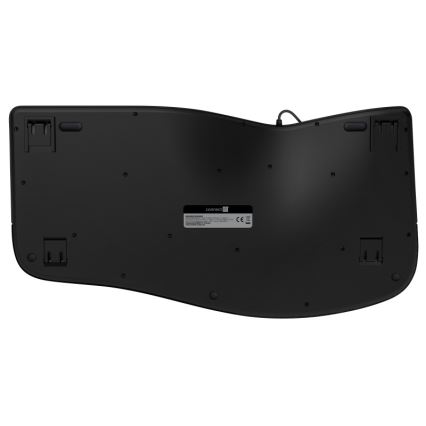 CONNECT IT CKB-2800-CS - Ergonomische kabellose Tastatur mit CZ/SK-Lokalisierung schwarz