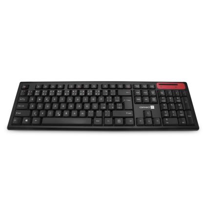 CONNECT IT CKB-3000-CS - Kabellose Multimedia-Tastatur mit CZ/SK-Lokalisierung 2xAAA schwarz