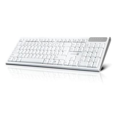 CONNECT IT CKB-3010-CS - Kabellose Multimedia-Tastatur mit CZ/SK-Lokalisierung 2xAAA weiß