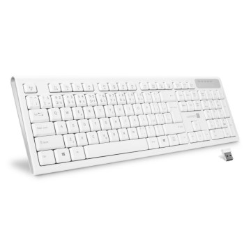 CONNECT IT CKB-3010-CS - Kabellose Multimedia-Tastatur mit CZ/SK-Lokalisierung 2xAAA weiß