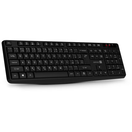 CONNECT IT CKM-4500-CS - Kabellose Tastatur und Maus 1000 DPI mit CZ/SK-Lokalisierung 1xAAA + 1xAA schwarz
