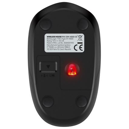 CONNECT IT CKM-4500-CS - Kabellose Tastatur und Maus 1000 DPI mit CZ/SK-Lokalisierung 1xAAA + 1xAA schwarz