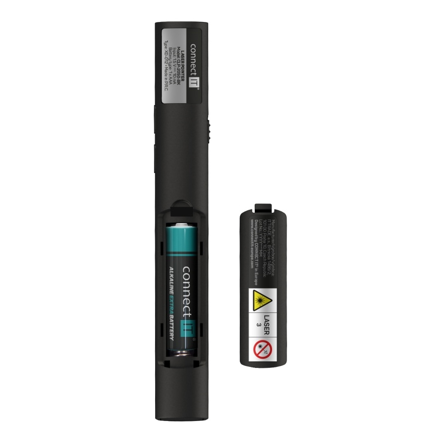 CONNECT IT CLP-2050-BK - Kabelloser Presenter mit Laserpointer 1xAAA