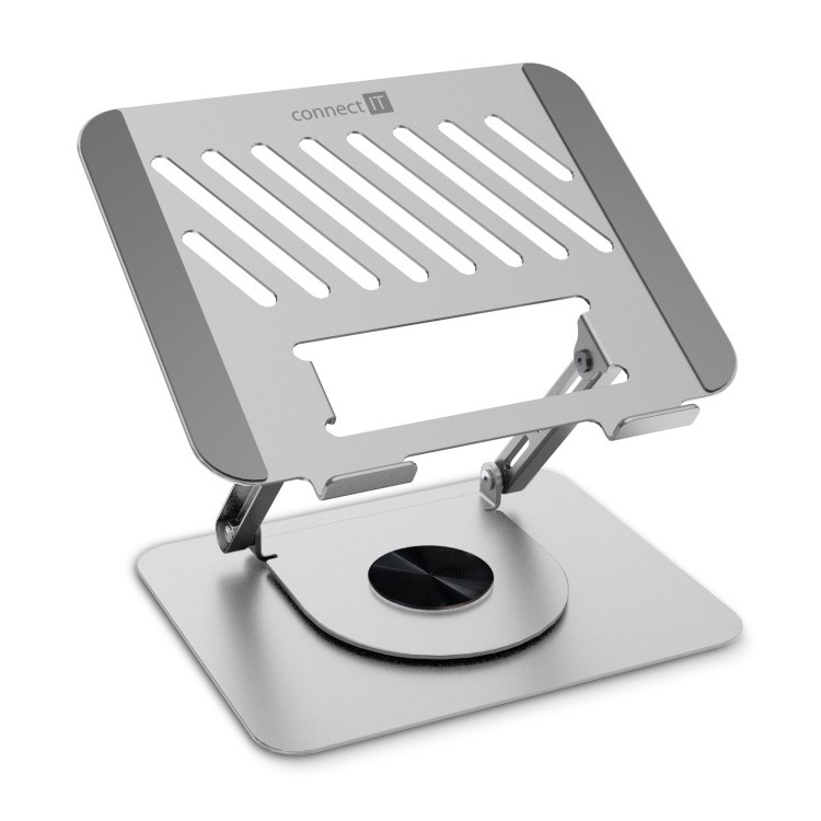CONNECT IT CMF-2100-SL - Drehbarer Laptop-Ständer silbern