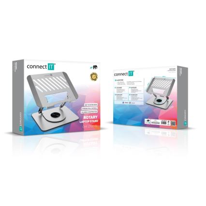 CONNECT IT CMF-2100-SL - Drehbarer Laptop-Ständer silbern