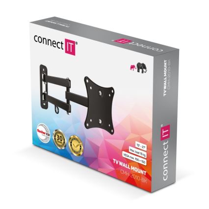 CONNECT IT CMH-2010-BK - Wandhalterung für TV-Gerät 13-27” schwarz